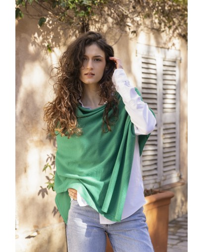 100% cashmere poncho