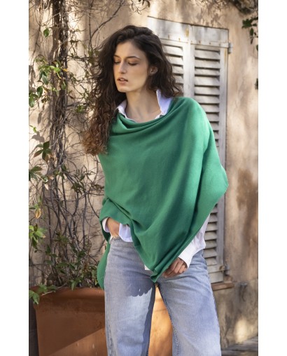 100% cashmere poncho