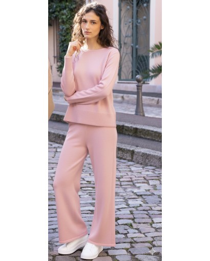 Pull ras du cou bord côte