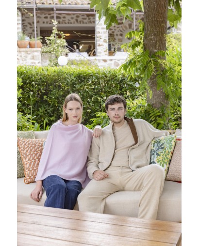 Blouson réversible cachemire