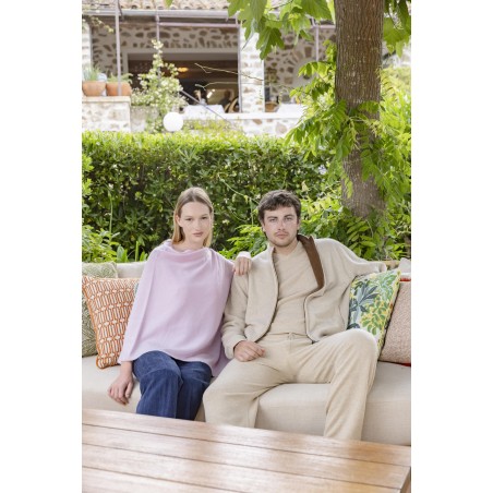 Blouson réversible cachemire