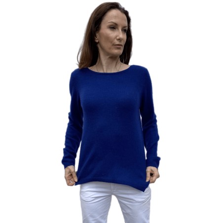 Pull droit ras du cou