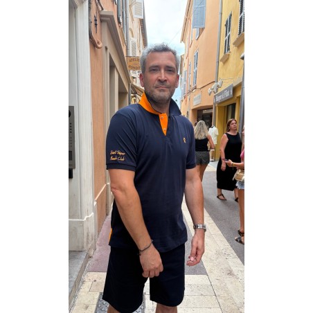 Polo marine orange