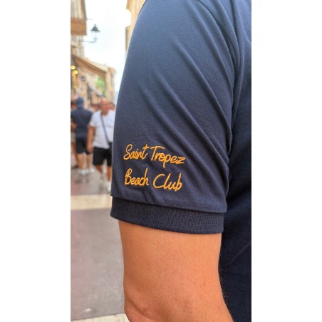 Polo marine orange