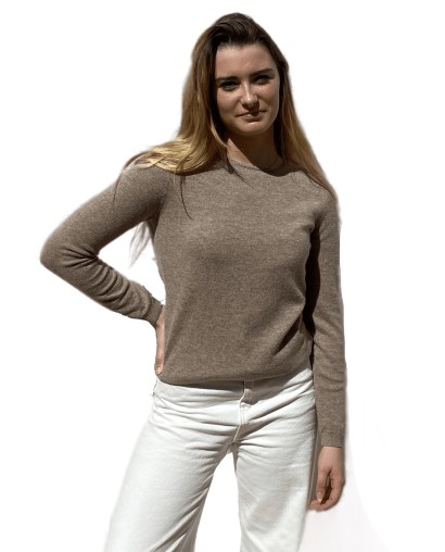 Pull droit ras du cou